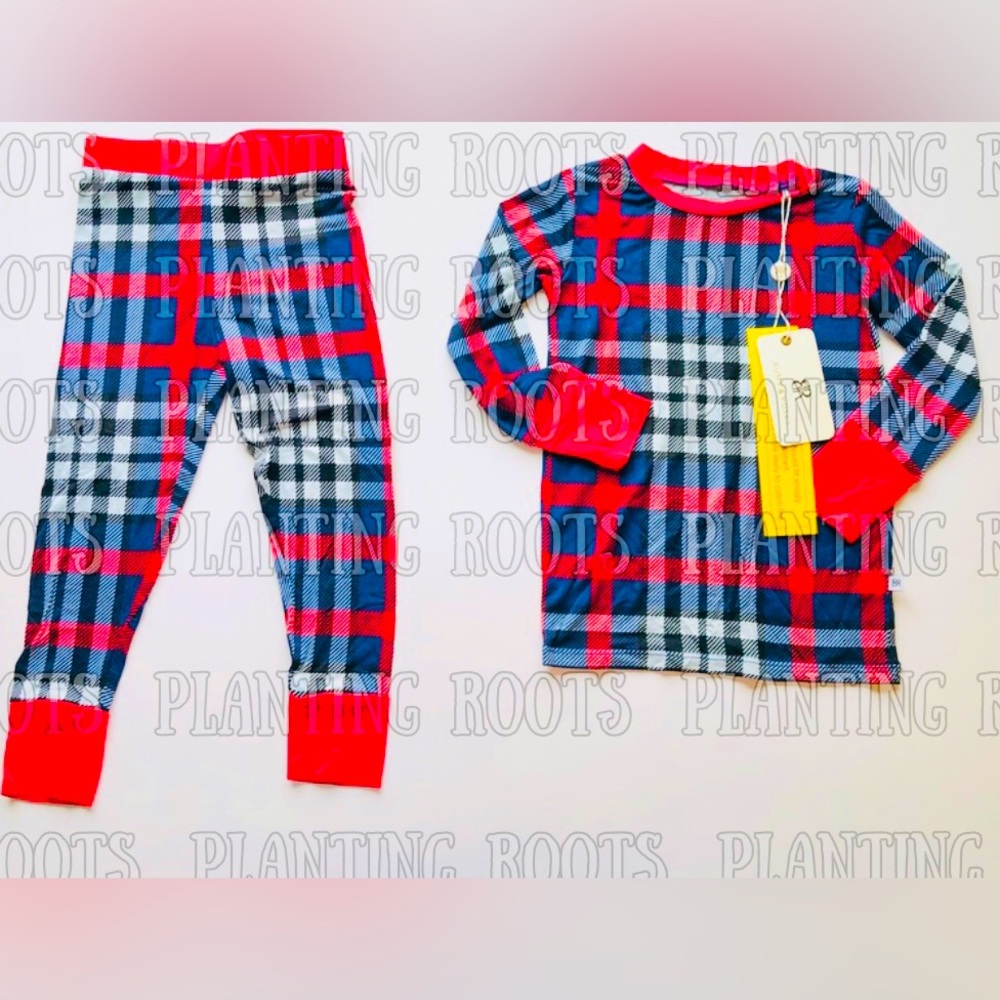 NWT Bums & Roses Bamboo 2pc set size 3T